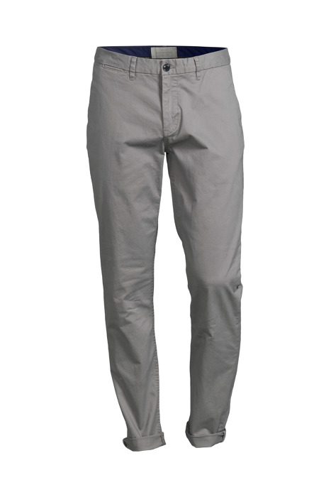 ESSENTIALS - STUART CLASSIC REGULAR SLIM FIT CHINO GREY 3