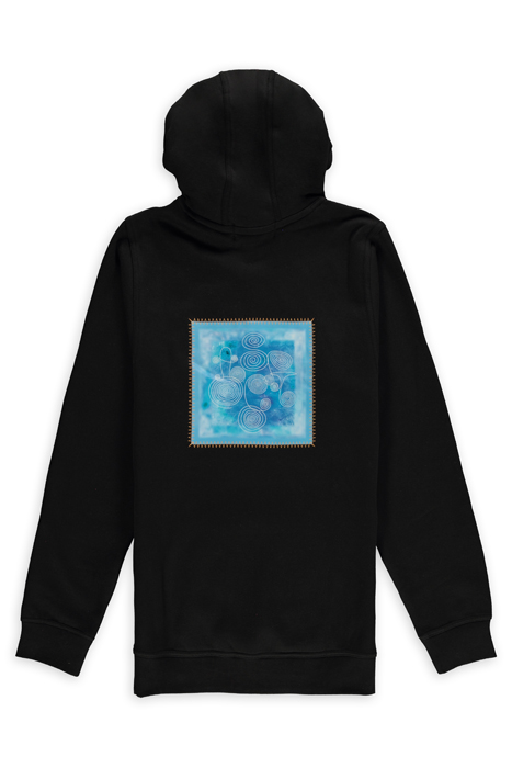 AQUA HOODIE BLACK 2
