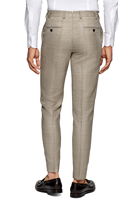 LIGHT BROWN CHECKED TAILORED FIT HAVANA SUIT 6