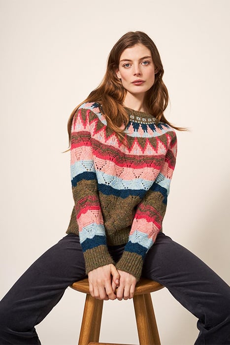 YOKE PATTERN JUMPER PINK 4