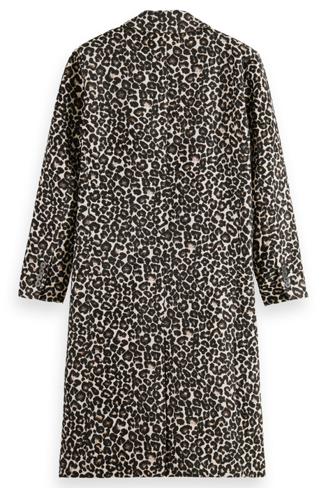 LEOPARD SINGLE BREASTED COAT LEOPARD JACQUARD 5