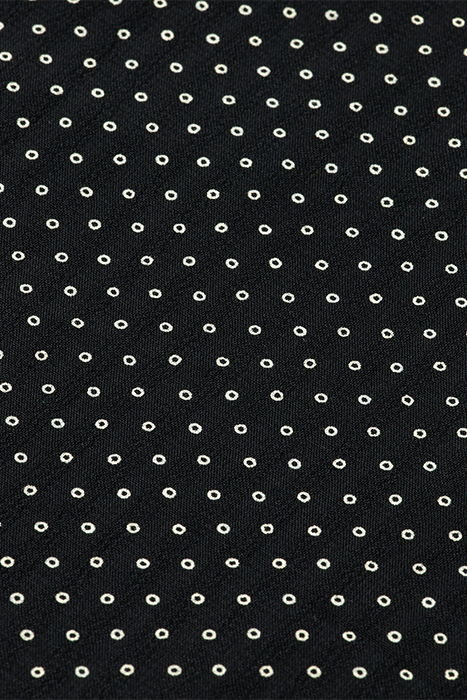 MIDI WRAP DRESS POLKA EVENING BLACK 9