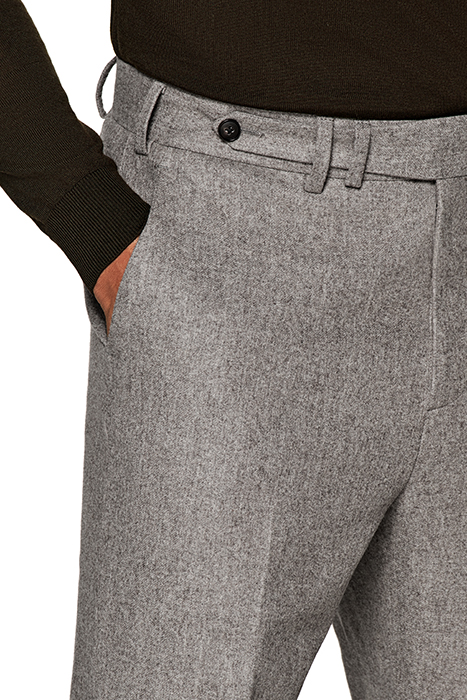 TAUPE WIDE LEG TAPERED BLAKE TROUSERS 6