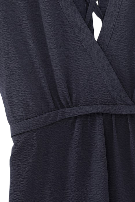 NAVY DRESS WITH LACED BACK 5