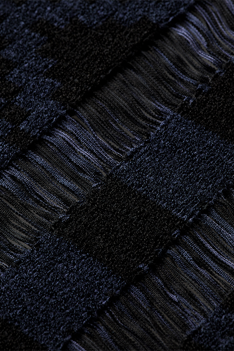 FRINGE HEM KNITTED SCARF NIGHT 5