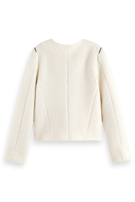 BOUCLE BIKER JACKET SOFT ICE 5