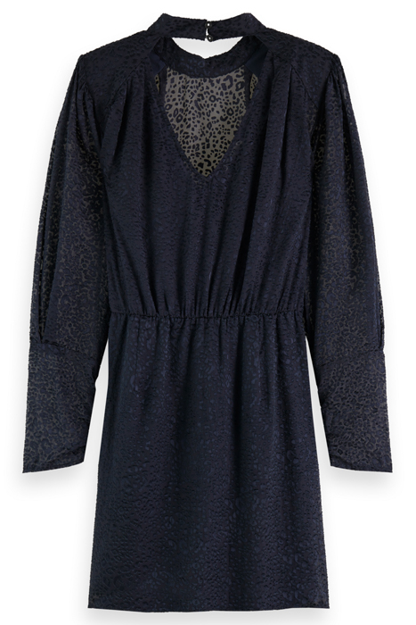 MOCK NECK MINI DRESS WITH OPEN BACK DETAIL NIGHT 5