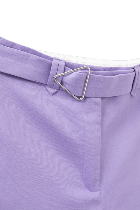 LILAC HIGH-WAIST SHORTS WITH REMOVABLE BELT 5