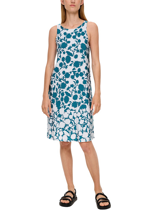 S.OLIVER DRESSES BLUE GREEN 4