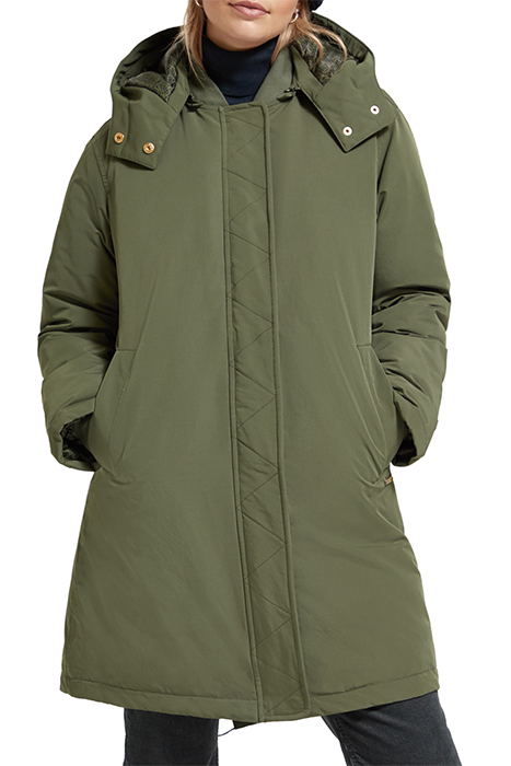 WATER REPELLENT MID LENGTH PARKA WITH REPREVE® FILLING MILIT 1