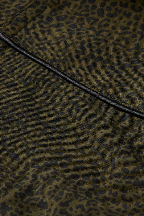 PRINTED LOOSE FIT PYJAMA BLAZER LEOPARD SPOT GREEN 9