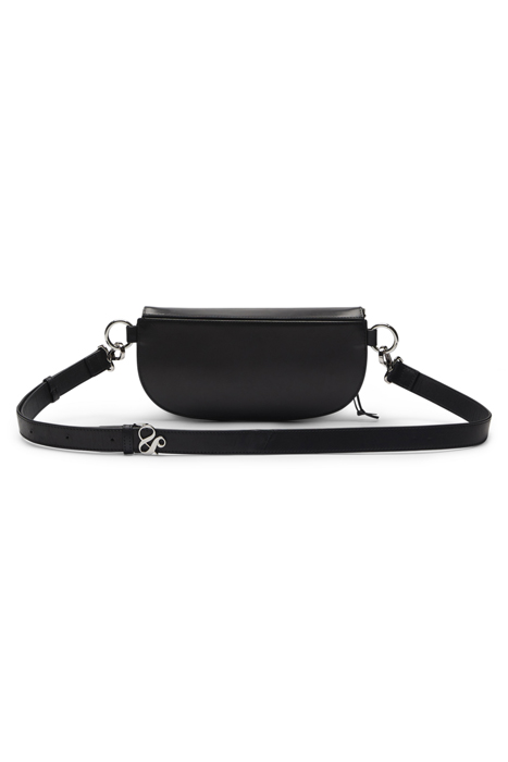 CANVAS+LEATHER BUMBAG WITH STUDS EVENING BLACK 4