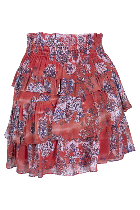 HERTY MINI SKIRT IN RED 2