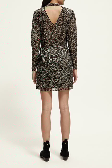 MOCK NECK MINI DRESS WITH OPEN BACK DETAIL CREATURES OF THE 3