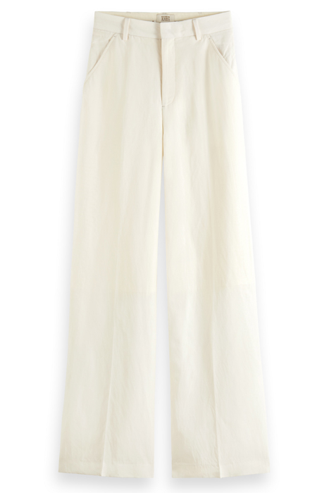HANA - TAILORED HIGH RISE WIDE LEG PANTS ECRU 3