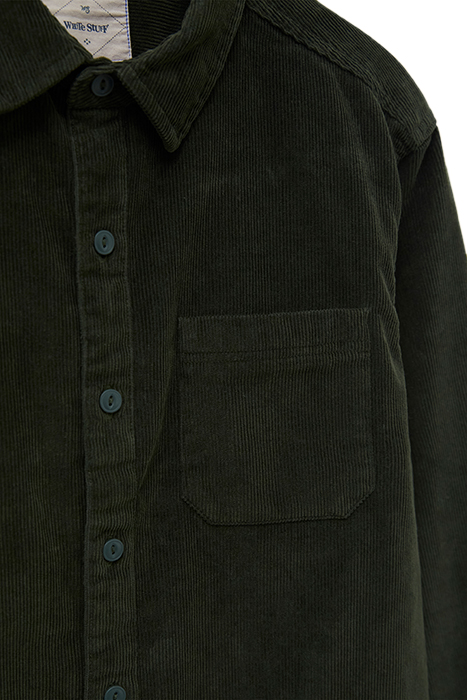 WHITWICK CORD SHIRT DARK GREEN 6