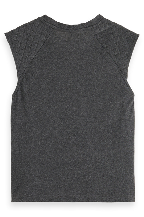 MUSCLE TEE DARK GREY MELANGE 5