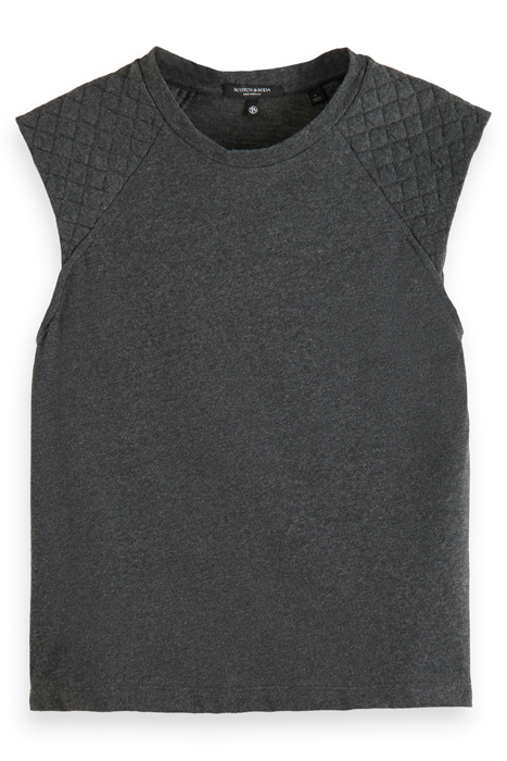 MUSCLE TEE DARK GREY MELANGE 4