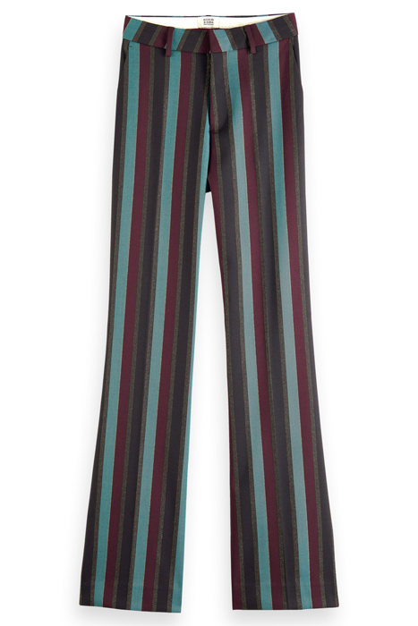 VIOLET - GLITTER STRIPE HIGH RISE FLARE PANT HERITAGE LUREX 4