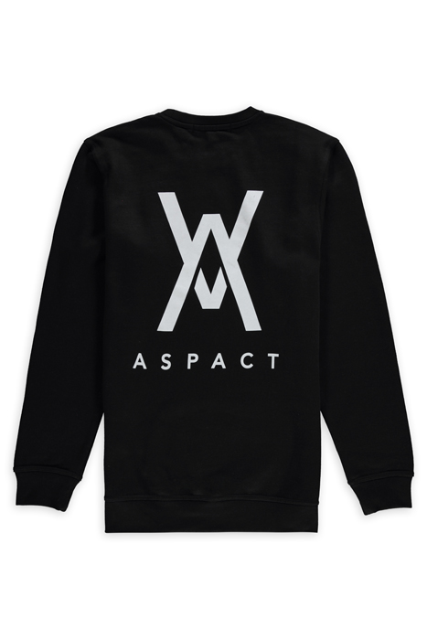 ASPACT BACK LOGO SWEATER BLACK 2