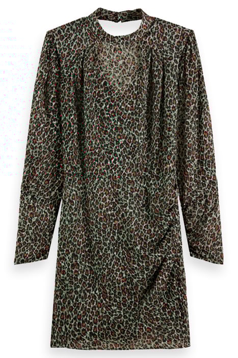 MOCK NECK MINI DRESS WITH OPEN BACK DETAIL CREATURES OF THE 5