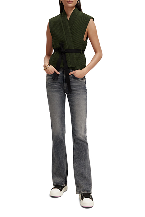 QUILTED GILET FIELD GREEN 3