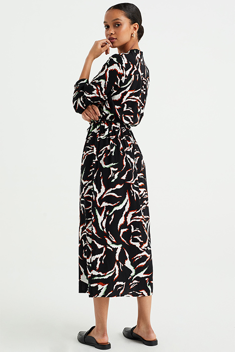 DRESS MID LENGTH BLACK 2