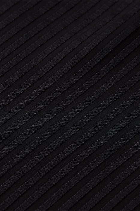 TOP WITH LACE UP FRONT BLACK 7