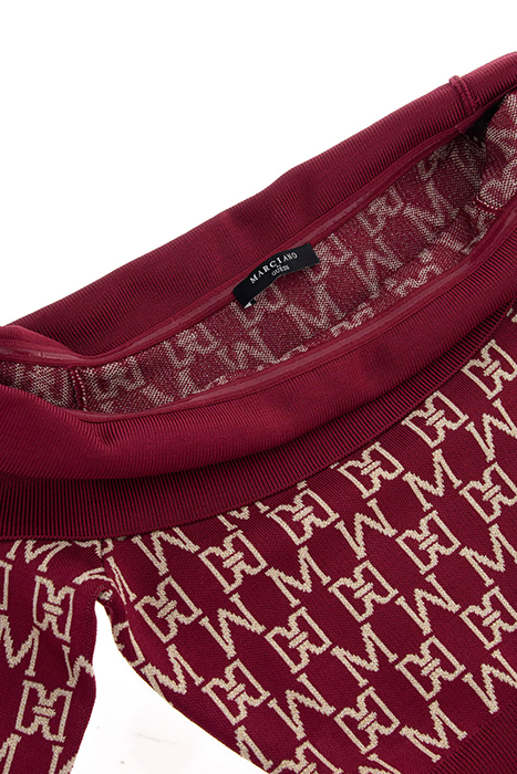 ANGELINA OFF SHOULDER DRESS ALL OVER JACQUARD 10