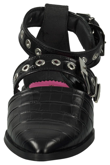 PHIONA LEATHER MULE BLK CROCO OPTICS 10