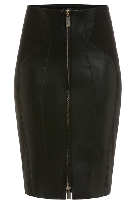 ROSE SKIRT JET LEATHER BLACK 4
