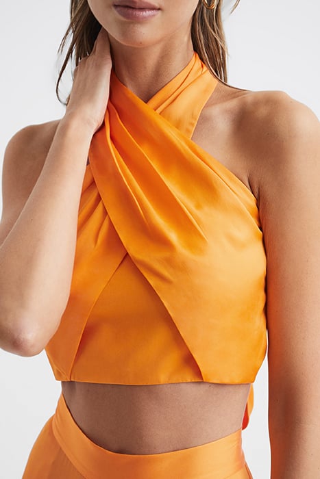 RUBY-HALTER TANK TOP CAMI ORANGE 5