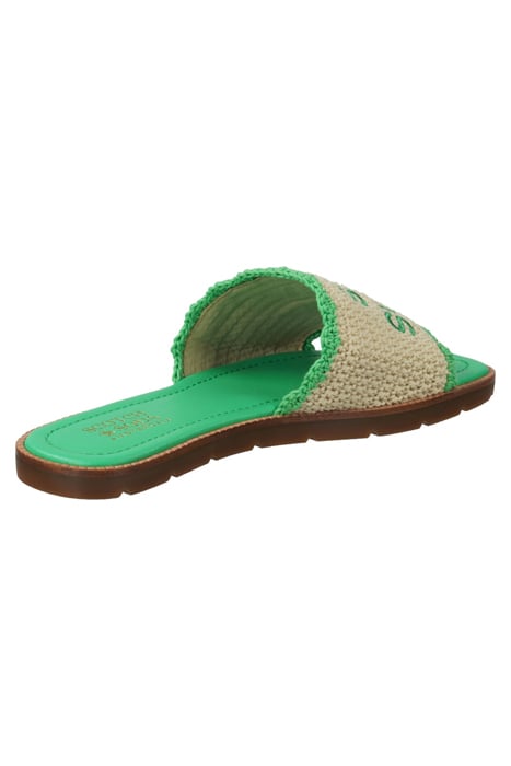 TILDA SANDAL GREEN/ECRU 9