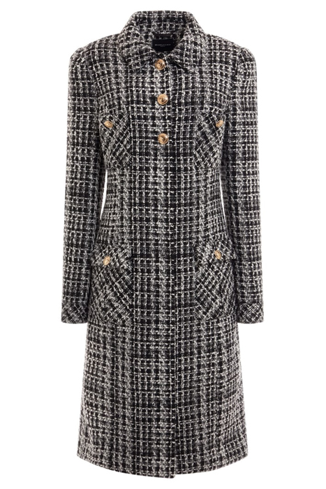 MEGAN COAT CHECK BLACK AND WHIT 9