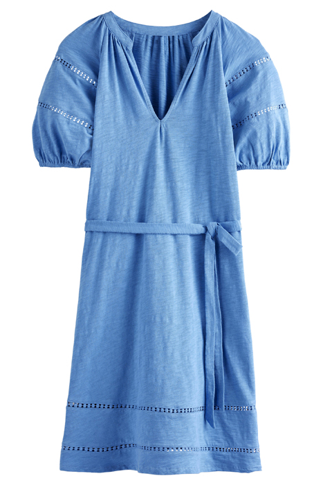 TRIM DETAIL JERSEY DRESS PORCELAIN BLUE 2