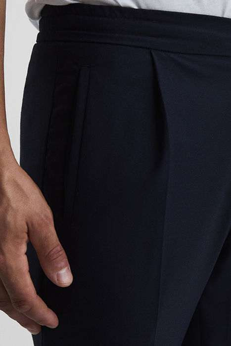 BRIGHTON-PLEATED TAILORED PANTS NAVY 5