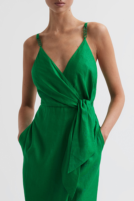 ESME-LINEN DRESS GREEN 4