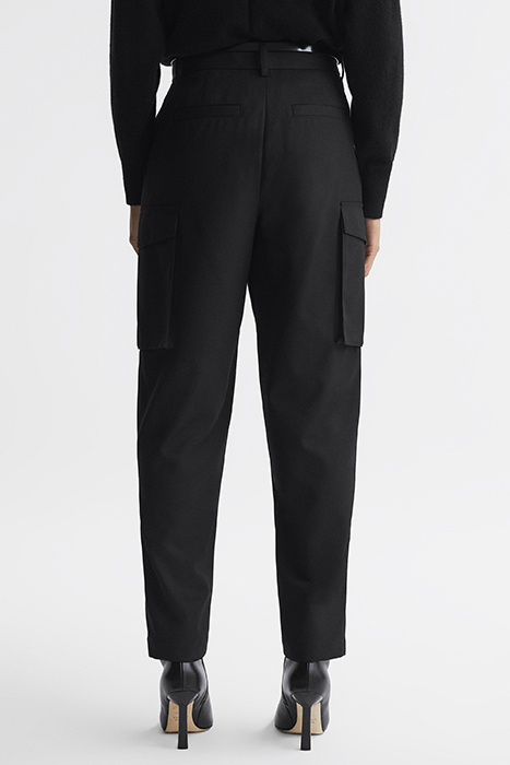 VIOLET-COMBAT CARGO PANTS BLACK 4