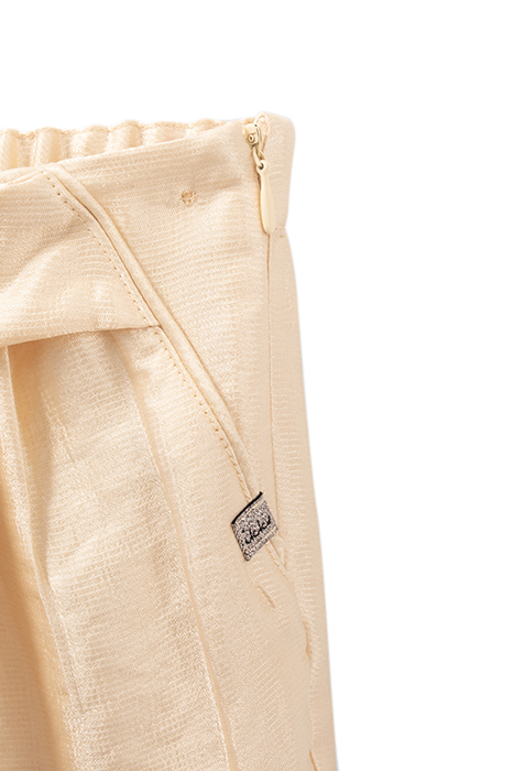 GIRL'S PALE YELLOW SATIN PANTS GOLD 5