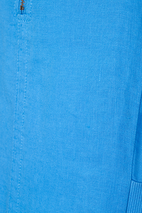 LINNEN JURK MET RITS FRENCH BLUE 3