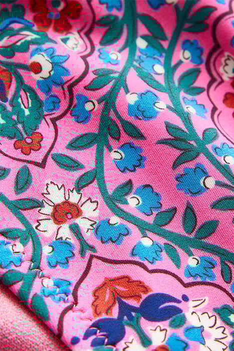 CURVED-TOP BIKINI BOTTOMS FESTIVAL PINK, VINE TERRACE 6