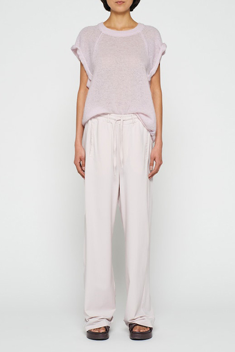 PANTS WASHED JERSEY PALE LILAC 2