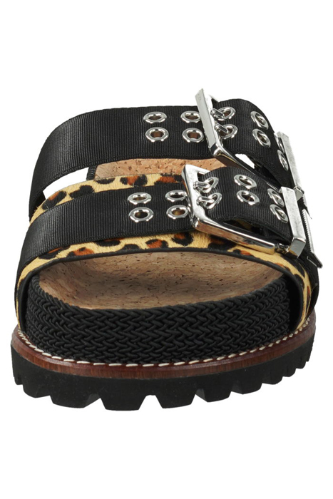 YOSI SANDAL BLACK/PONY LEO PRINT 10