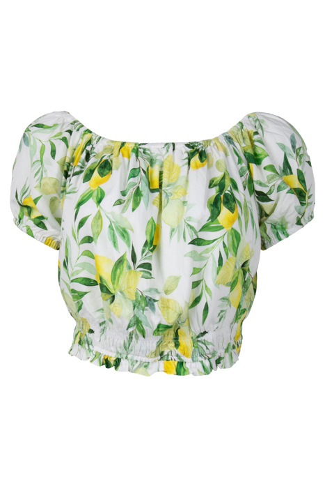 ELIZA OFF SHOULDER CO ORD SUMMER LEMONS 1