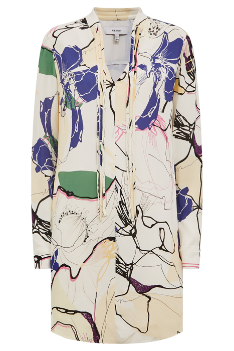 MARGARITE-PRINTED DRESS IVORY 4