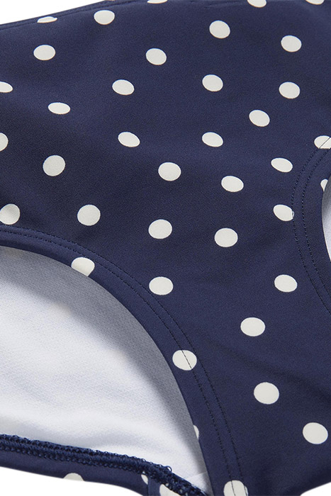 BIKINI SHORTS NAVY/IVORY SPOT 6