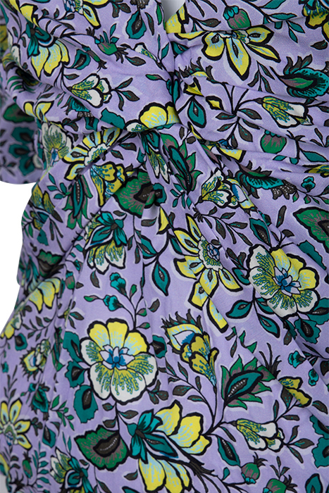 LILAC XL FLOWER PRINT DRAPED BLOUSE 9