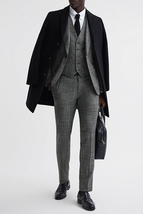 CROUPIER-BIRDS WAISTCOAT CHARCOAL 4