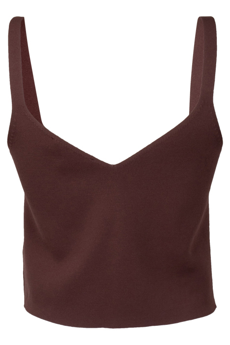 ALIZA CAMI CO-ORD KNIT TANK CHOCOLATE 2