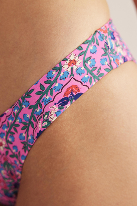 CURVED-TOP BIKINI BOTTOMS FESTIVAL PINK, VINE TERRACE 5